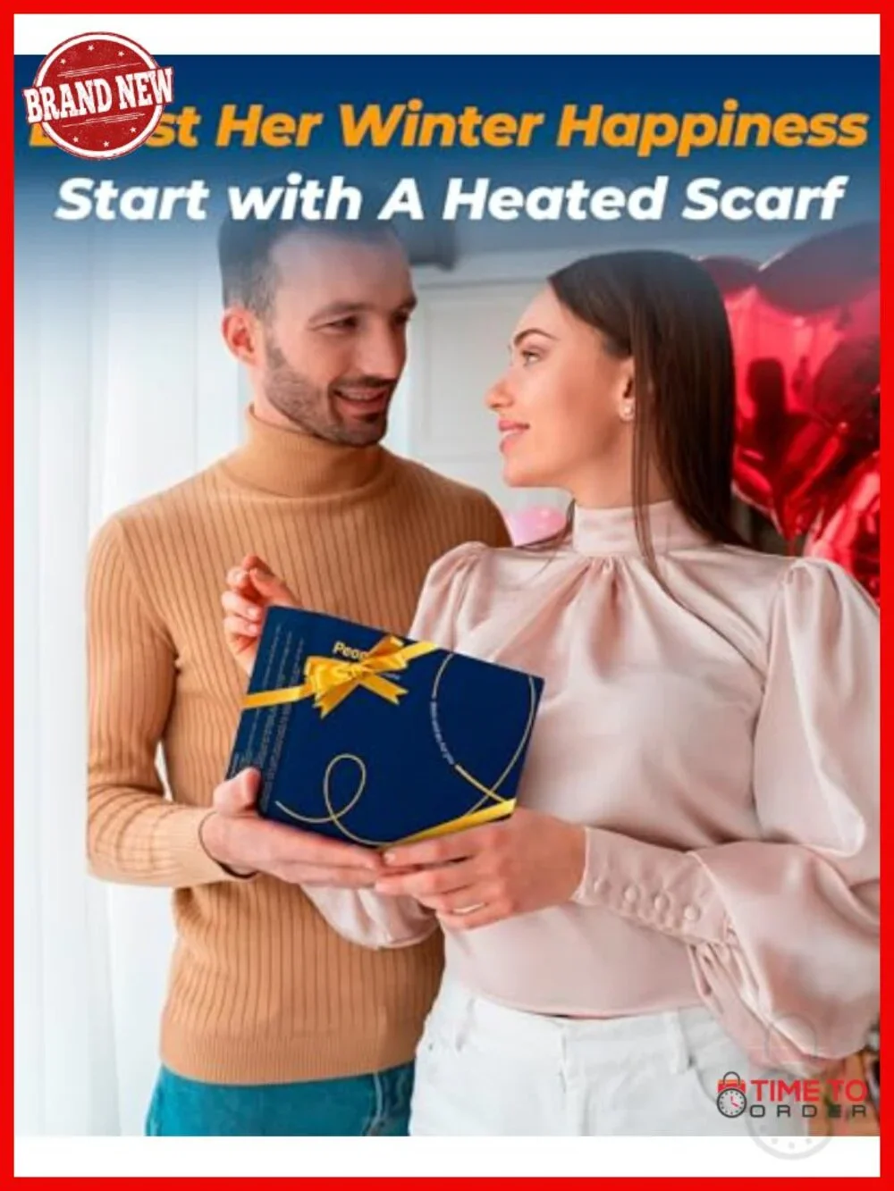Heated Scarf with 6000mAh Battery Pack, Cashmere-Like, 3 Temperature Settings